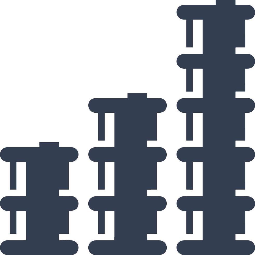 Chart icon symbol image for data statistic analysis illustration vector