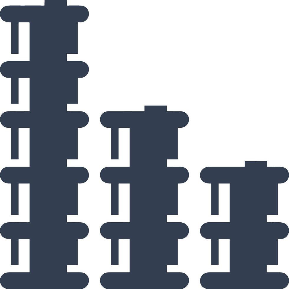Chart icon symbol image for data statistic analysis illustration vector