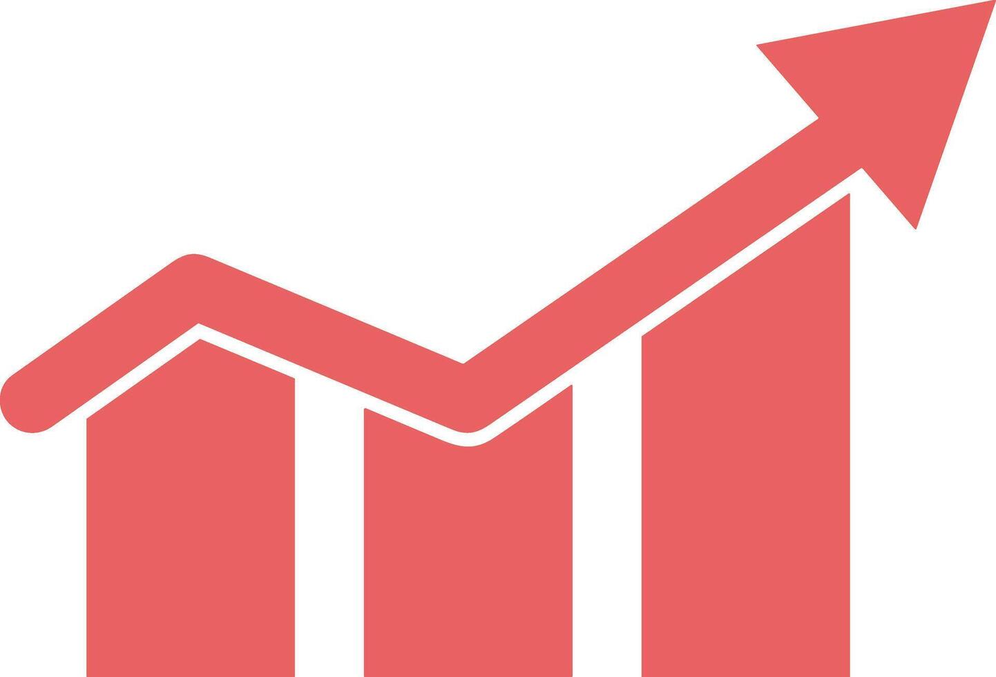 Chart icon symbol image for data statistic analysis illustration vector