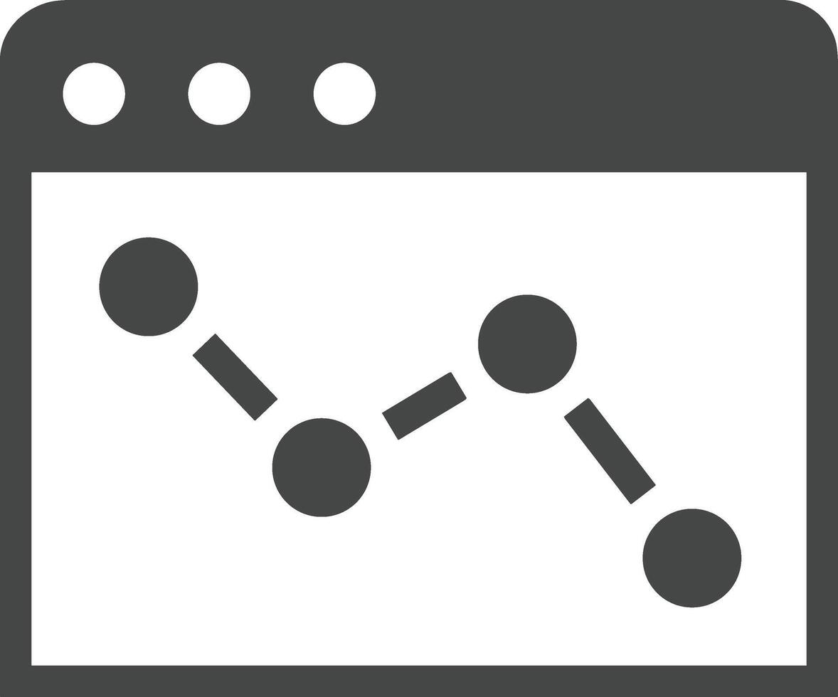 Chart icon symbol image for data statistic analysis illustration vector