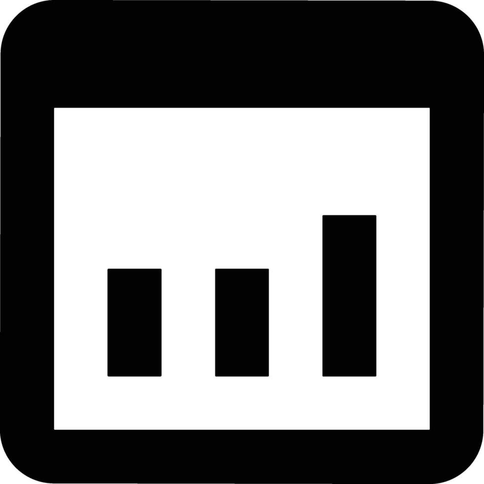 Chart icon symbol image for data statistic analysis illustration vector