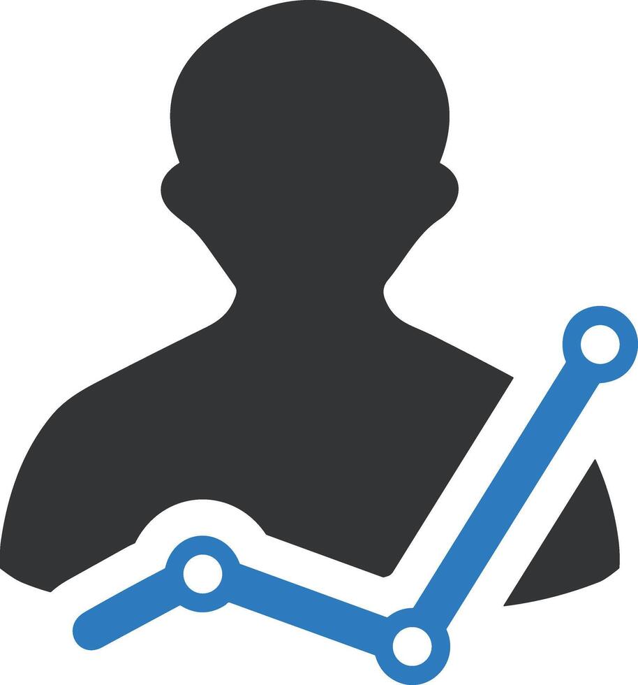 Chart icon symbol image for data statistic analysis illustration vector