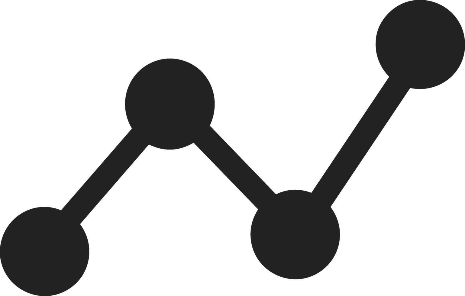Chart icon symbol image for data statistic analysis illustration vector