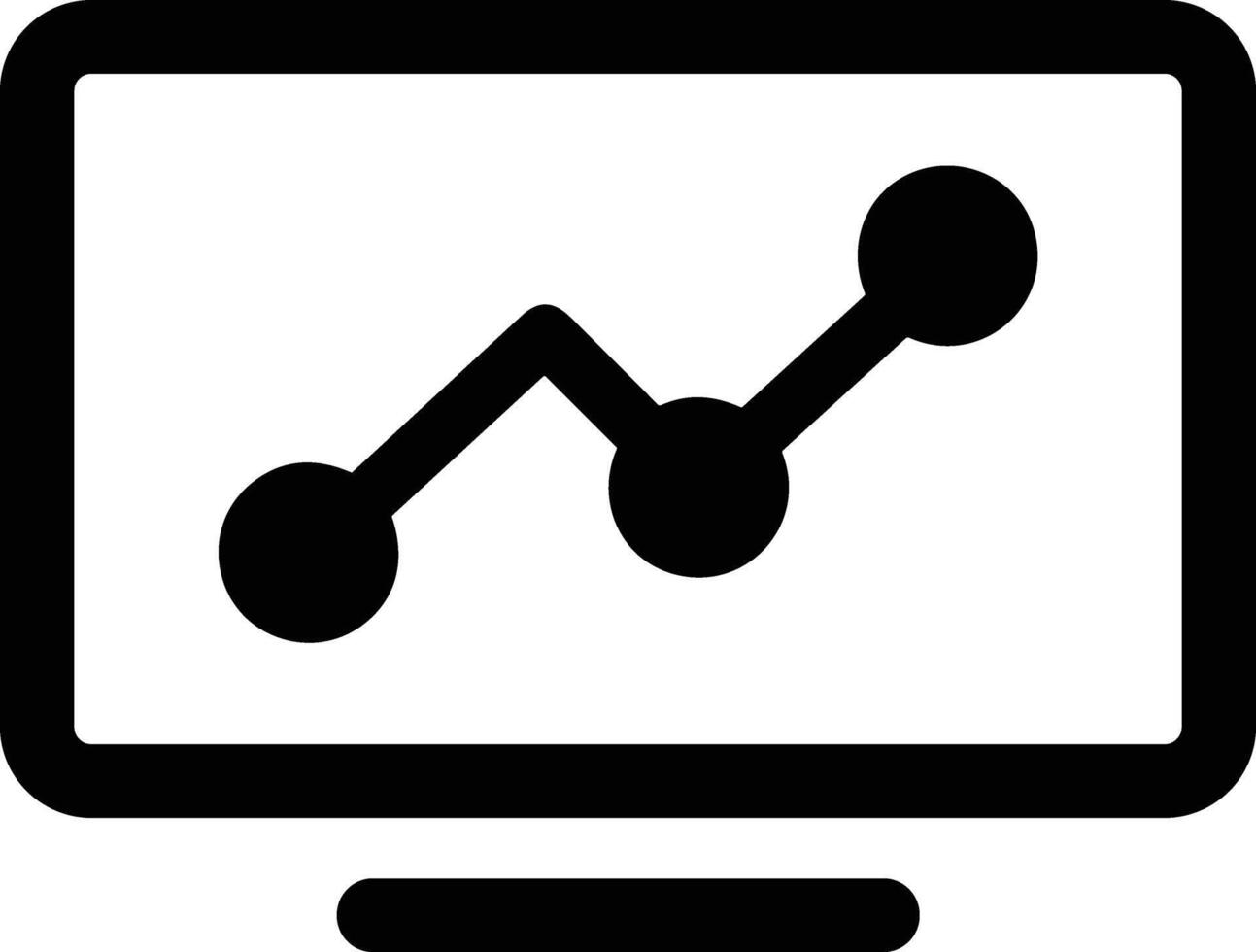 Chart icon symbol image for data statistic analysis illustration vector