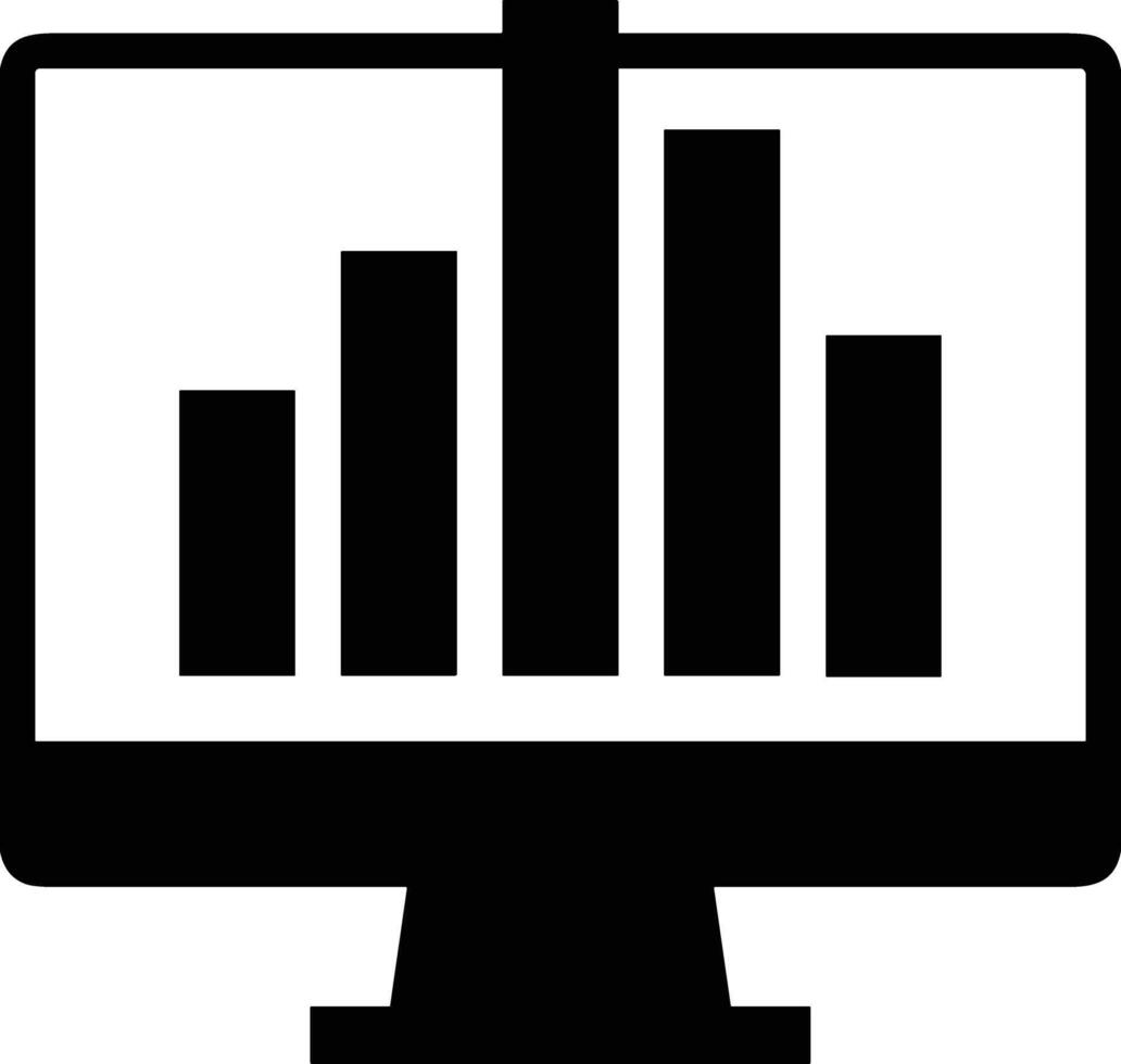 Chart icon symbol image for data statistic analysis illustration vector
