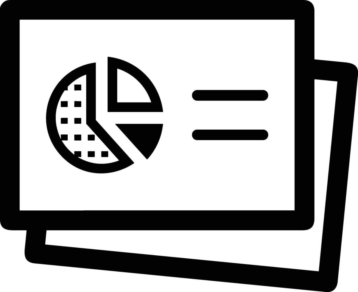 Chart icon symbol image for data statistic analysis illustration vector