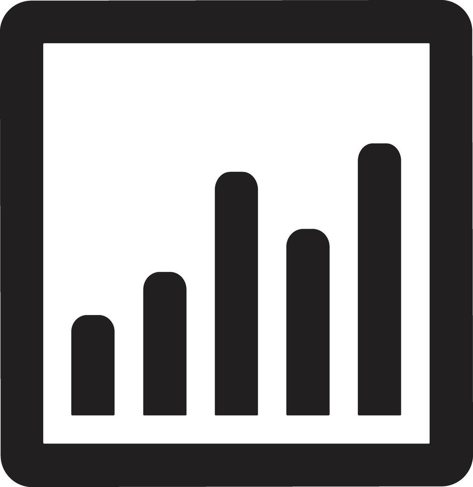 Chart icon symbol image for data statistic analysis illustration vector