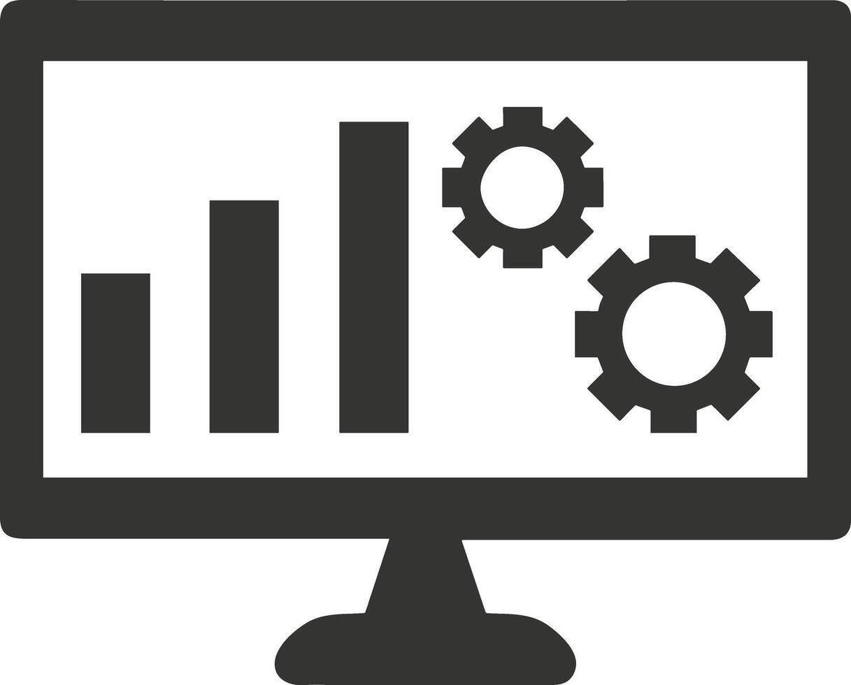 Chart icon symbol image for data statistic analysis illustration vector