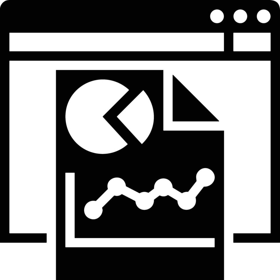 Chart icon symbol image for data statistic analysis illustration vector