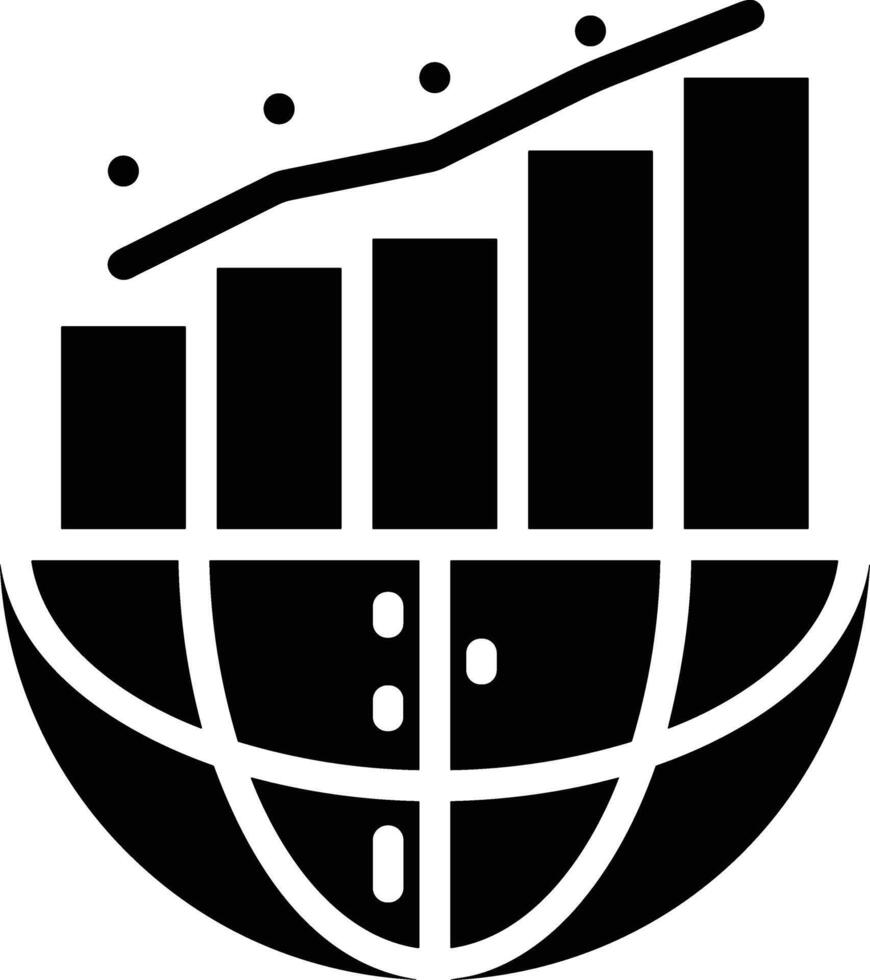 Chart icon symbol image for data statistic analysis illustration vector