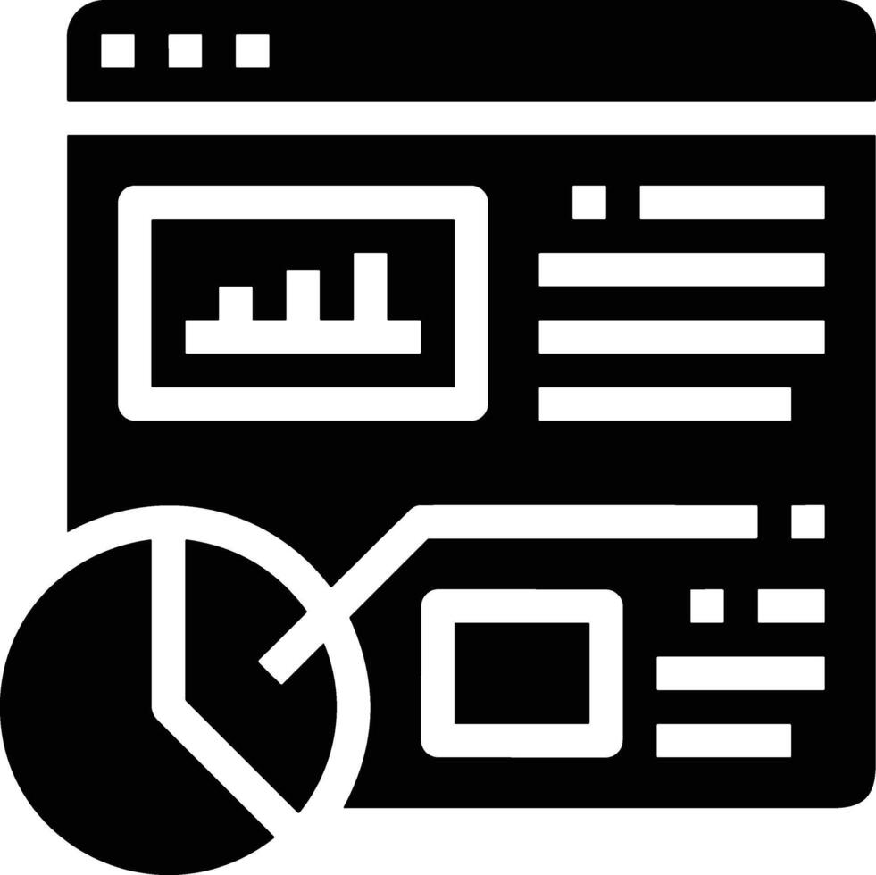 Chart icon symbol image for data statistic analysis illustration vector