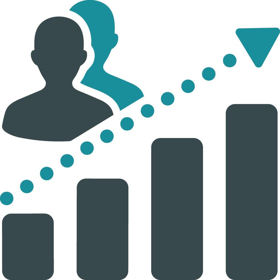 Chart icon symbol image for data statistic analysis illustration vector