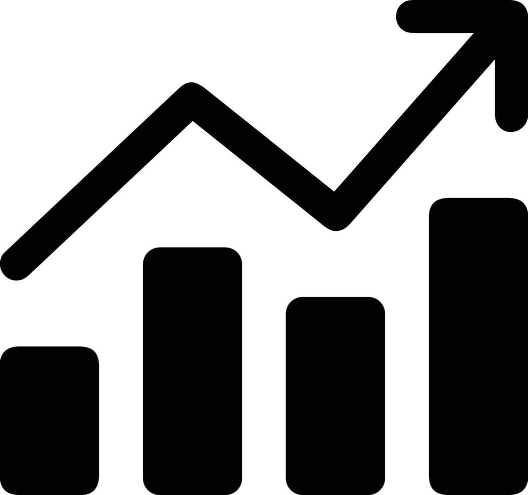 Chart icon symbol image for data statistic analysis illustration vector