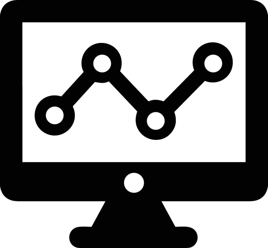 Chart icon symbol image for data statistic analysis illustration vector
