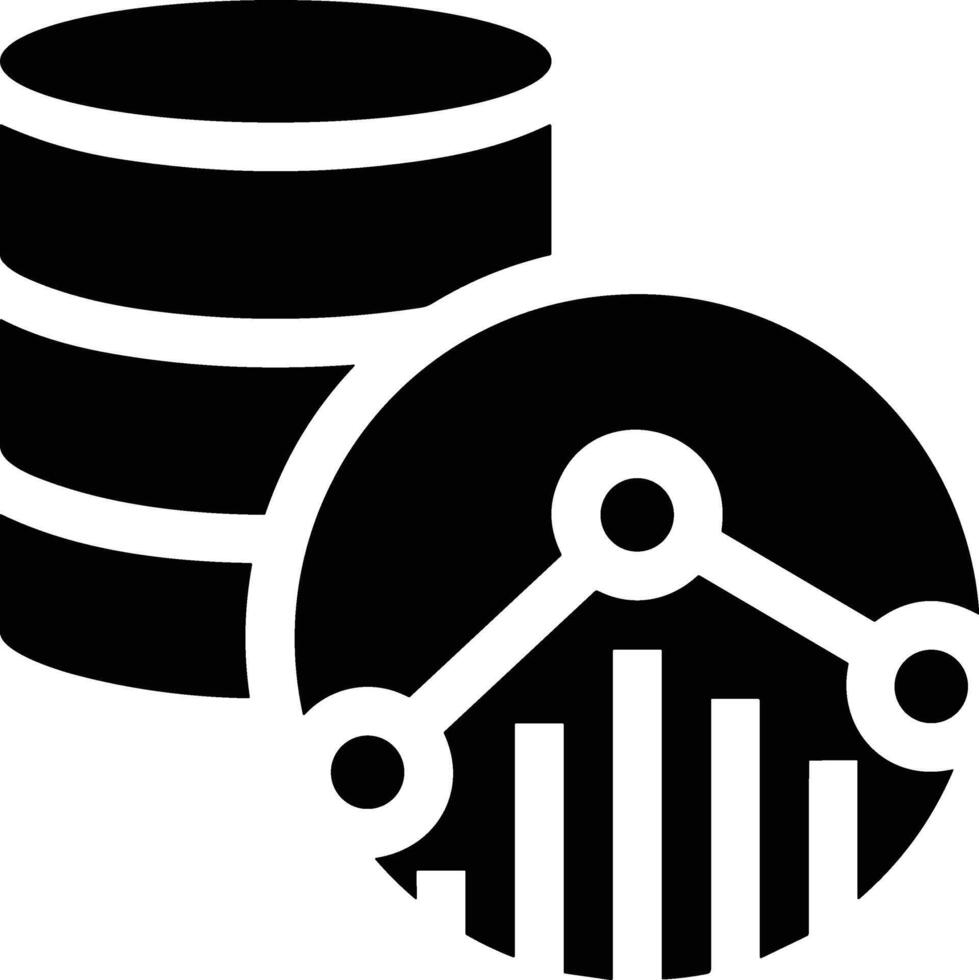 Chart icon symbol image for data statistic analysis illustration vector