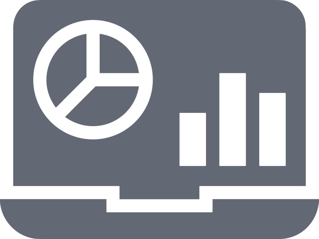 Chart icon symbol image for data statistic analysis illustration vector