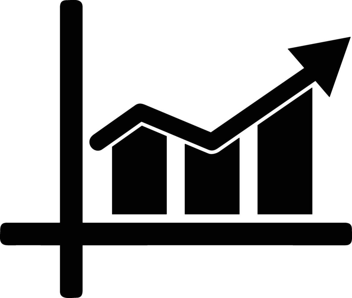 Chart icon symbol image for data statistic analysis illustration vector