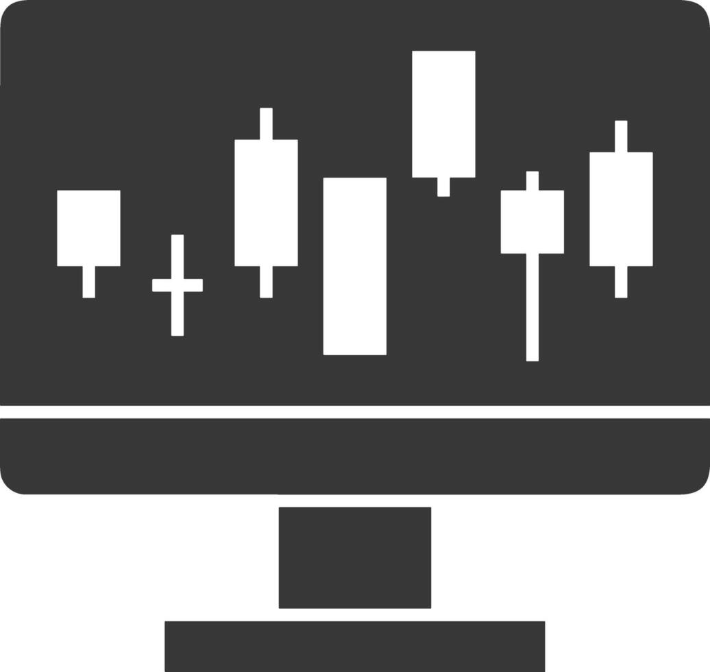 Chart icon symbol image for data statistic analysis illustration vector