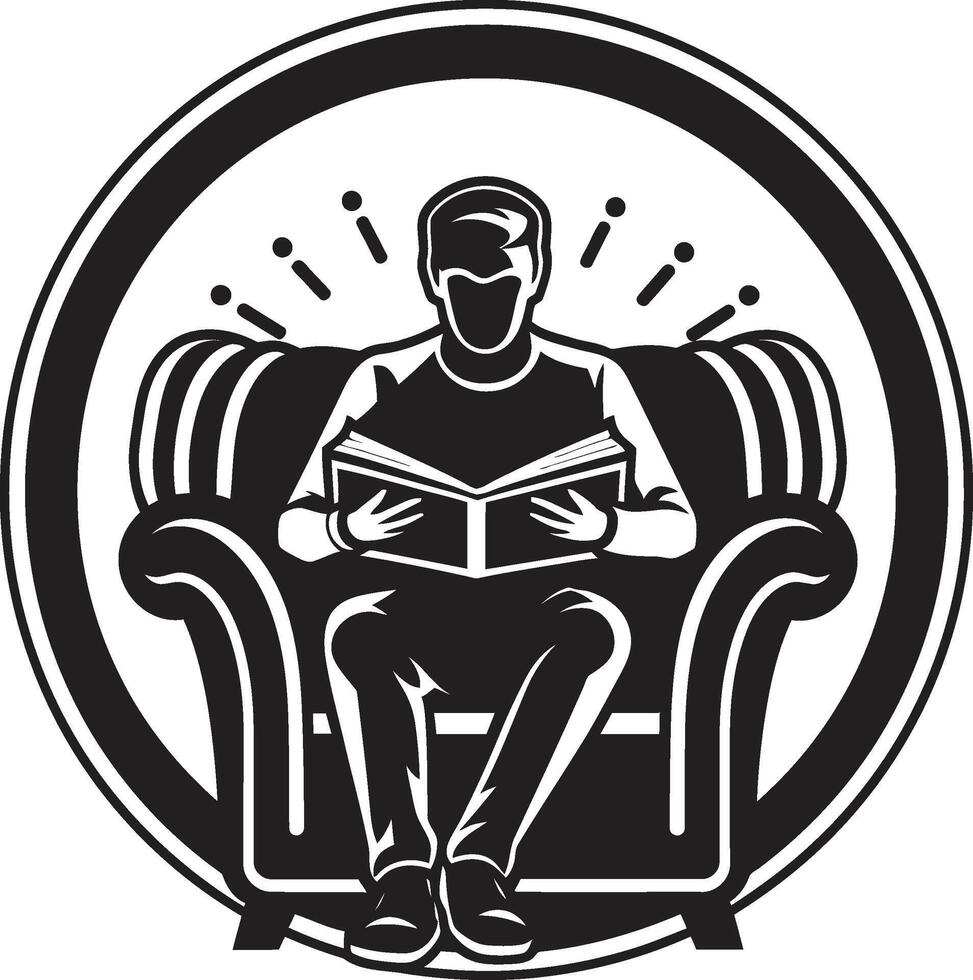 Literary Lighthouse Student Guided by Books Scholars Haven Student Amid Books vector