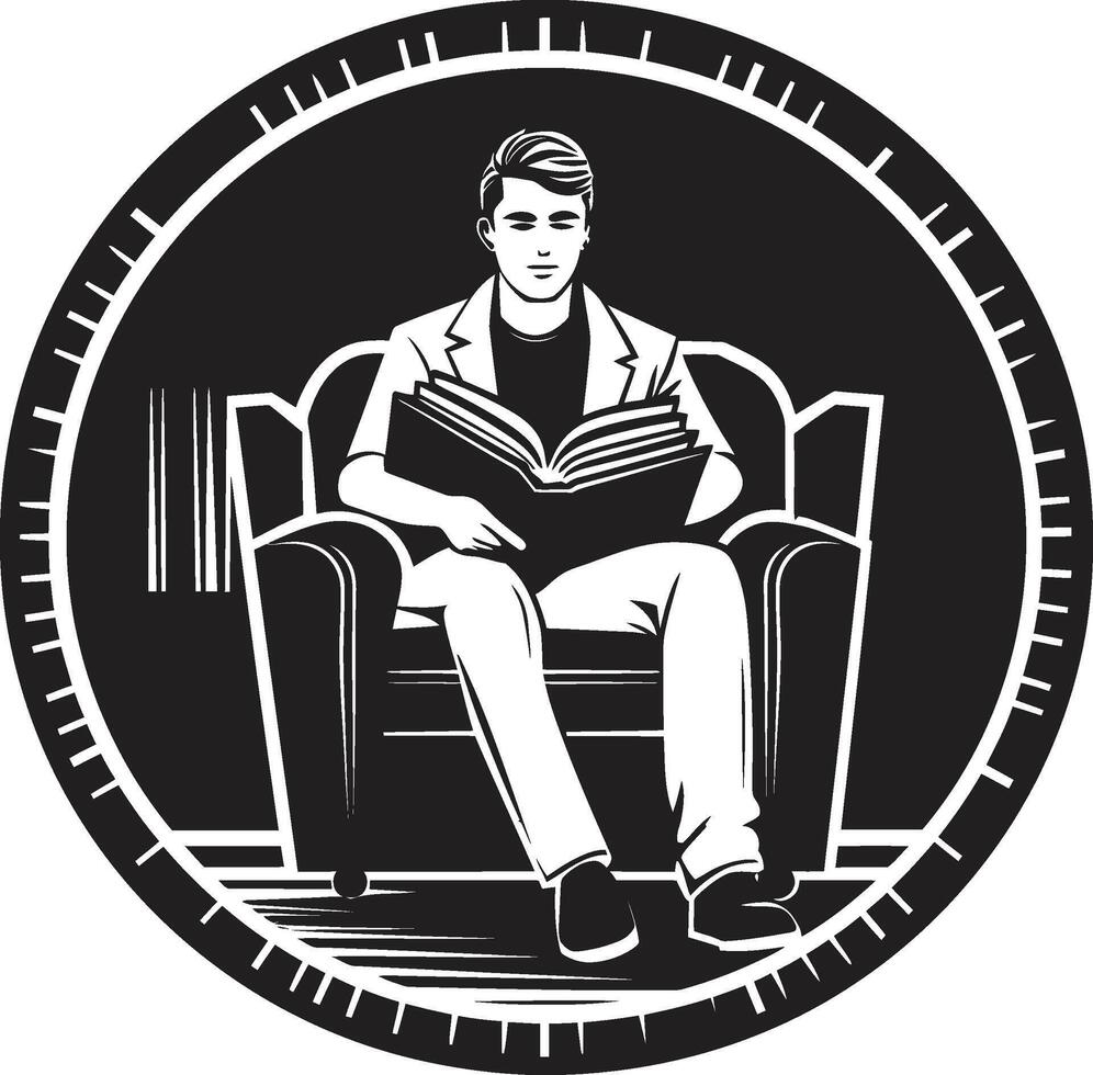 Literary Lighthouse Student Guided by Books Readers Refuge Student Immersed in Books vector