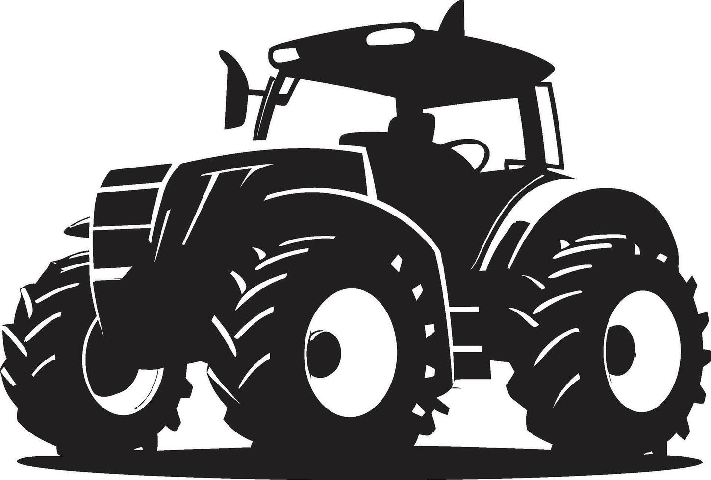 Rural Roamer Sleek Tractor Emblem Field Phoenix Dynamic Tractor vector