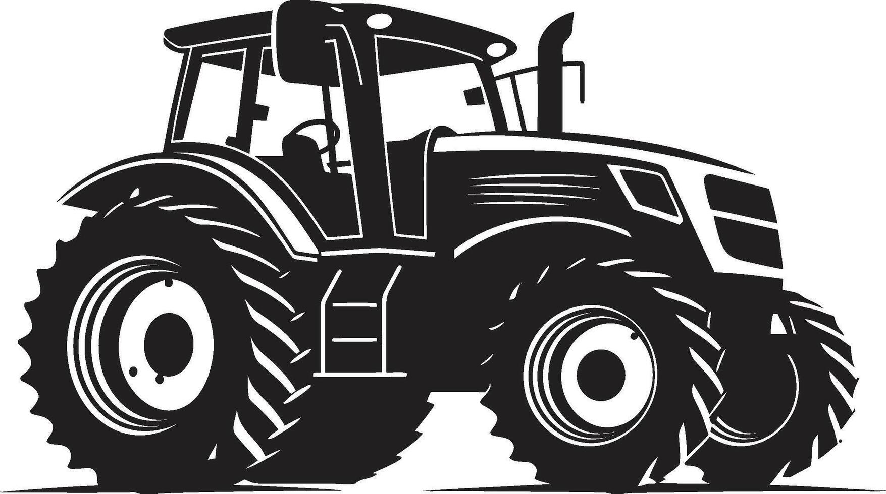Field Phoenix Dynamic Tractor Agriforce Black Tractor vector