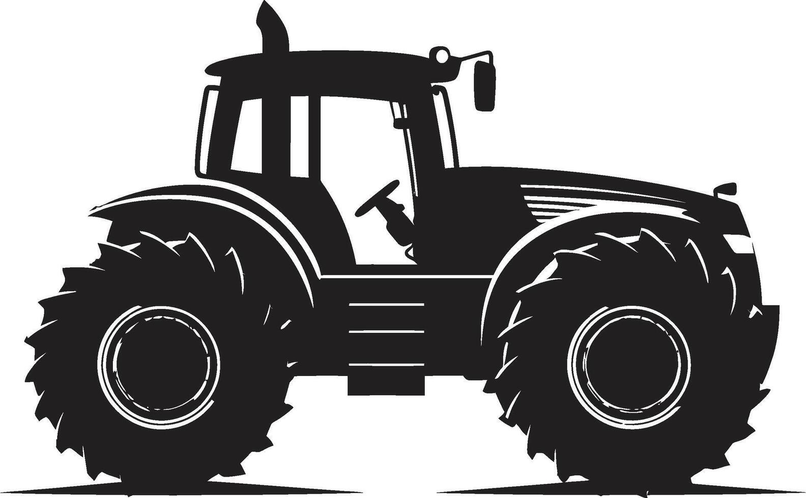 Rural Racer Sleek Tractor Crop Crusader Modern Tractor Emblem vector