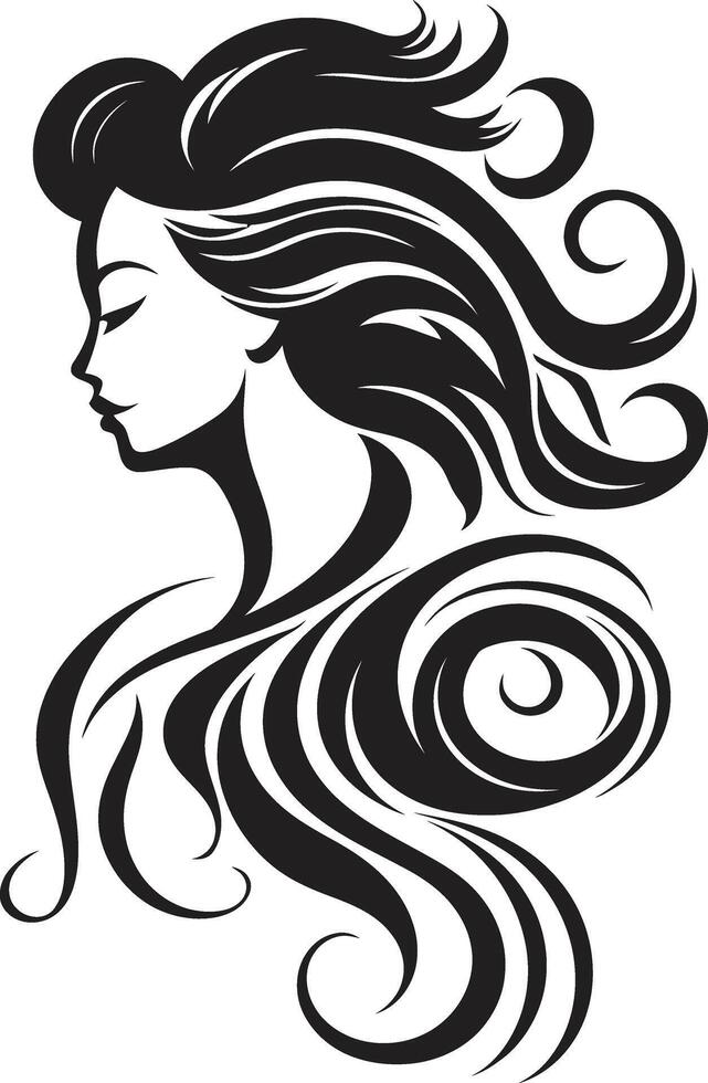 Enigma Essence Contemporary Graphics of Black Woman Face Shadows of Mystery Sophisticated of Black Woman Face vector