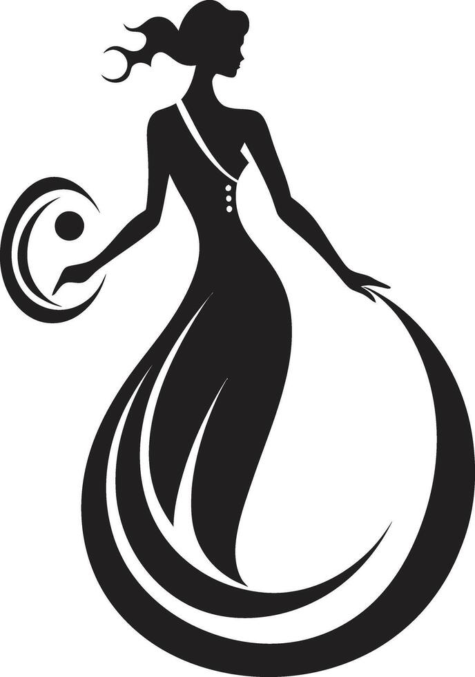 Midnight Noir Profile Contemporary Graphics of Black Woman Face Ethereal Expression Sleek Black Woman Face Graphic vector