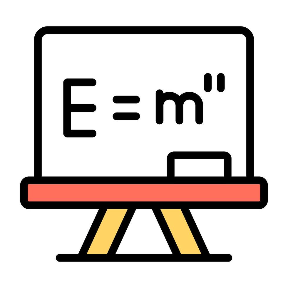 An icon design of physics formula vector