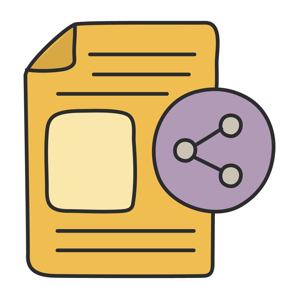 An icom design of share file vector
