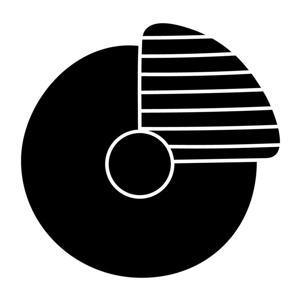 A trendy design icon of donut chart vector