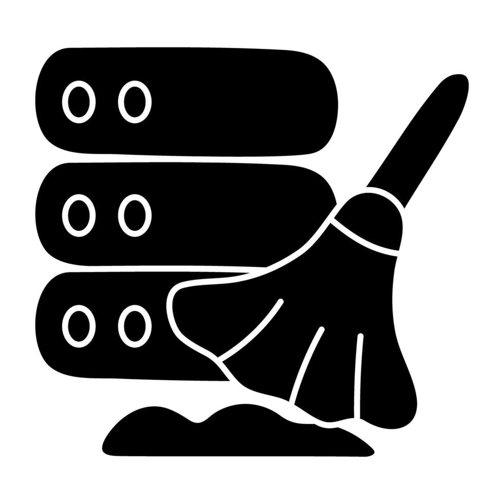 Perfect design icon of data cleaning vector