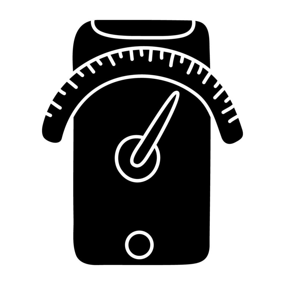 A trendy design icon of velocity vector