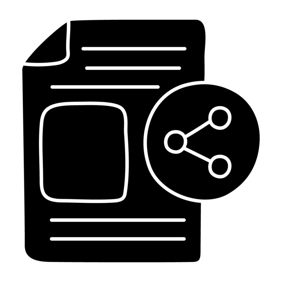 An icom design of share file vector