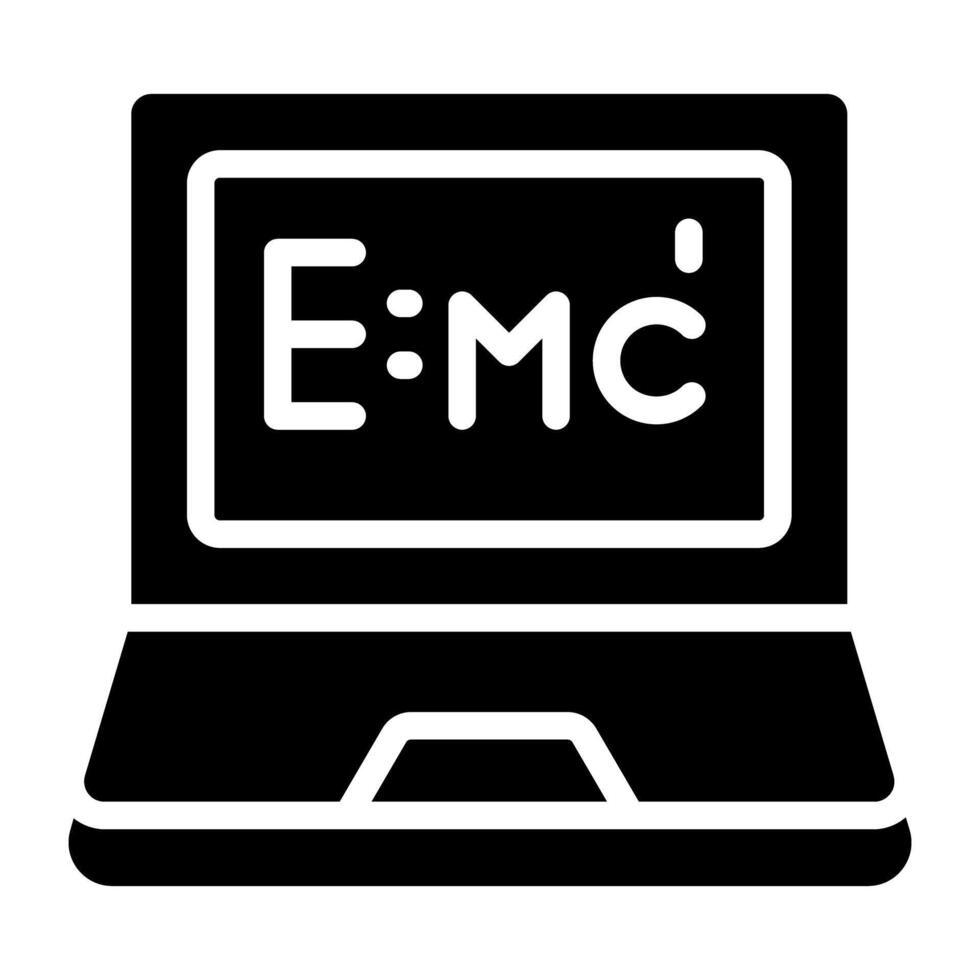 An icon design of physics formula vector