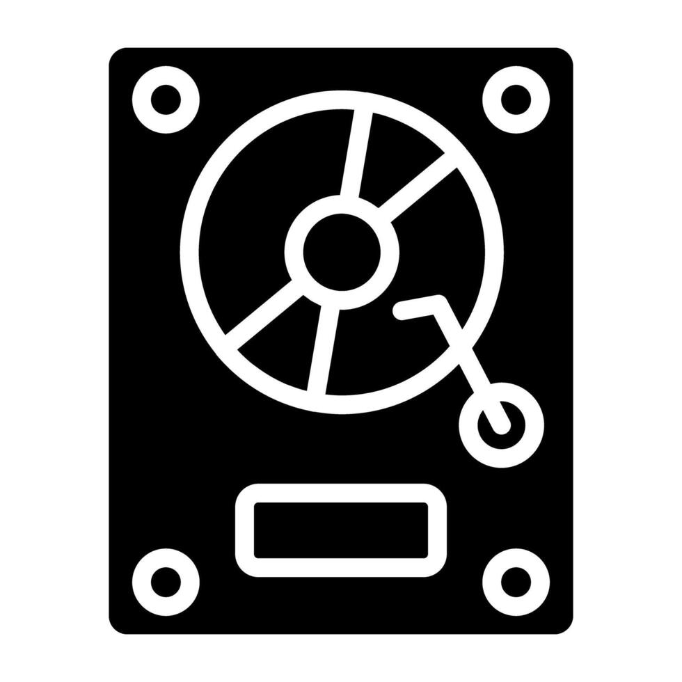 A retro vinyl recorder icon, A design of turntable vector