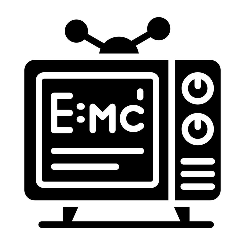 An icon design of physics formula vector