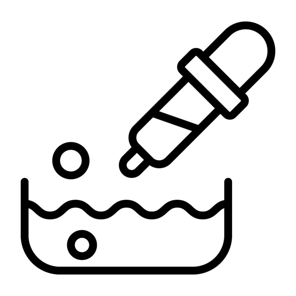 A unique design icon of dropper vector