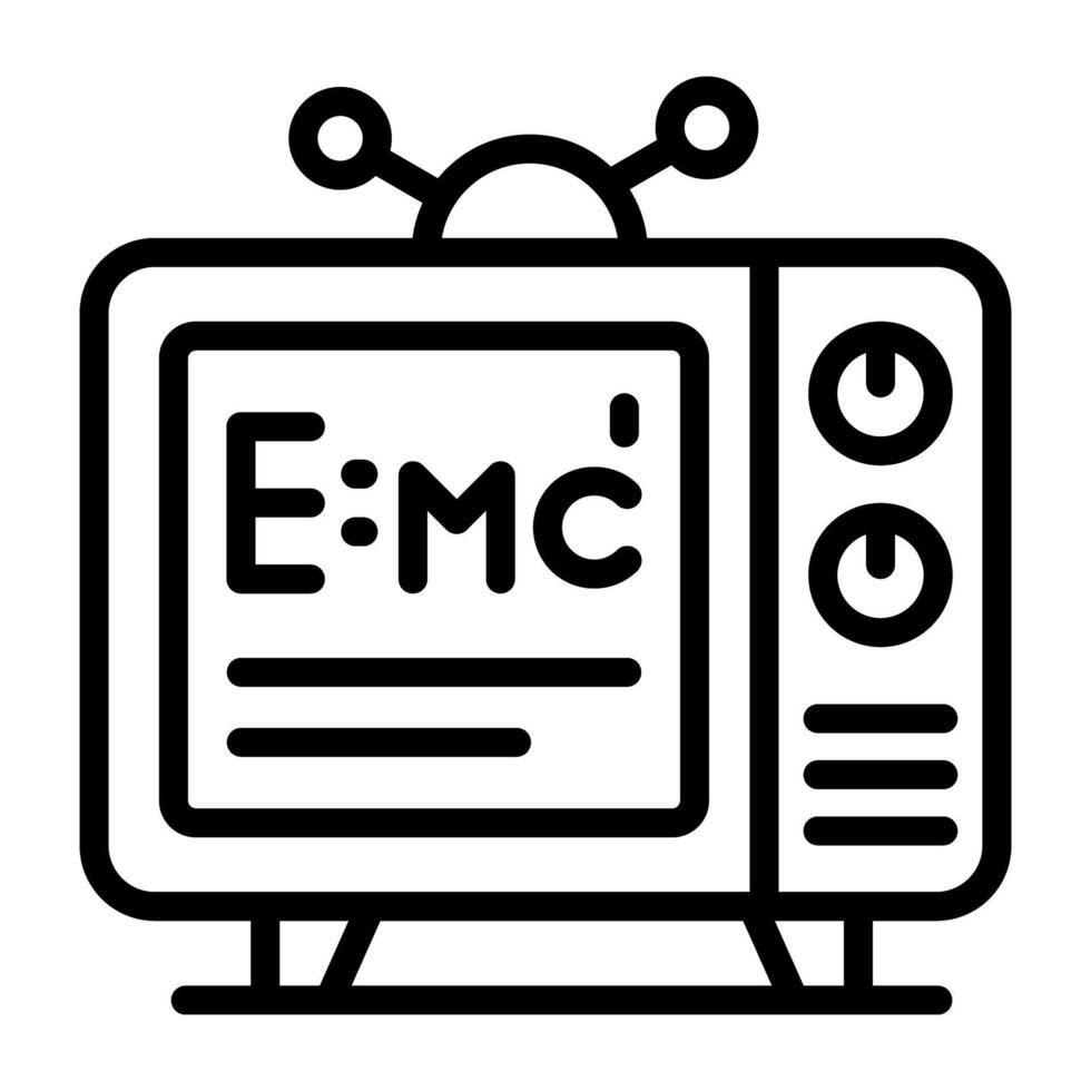 An icon design of physics formula vector