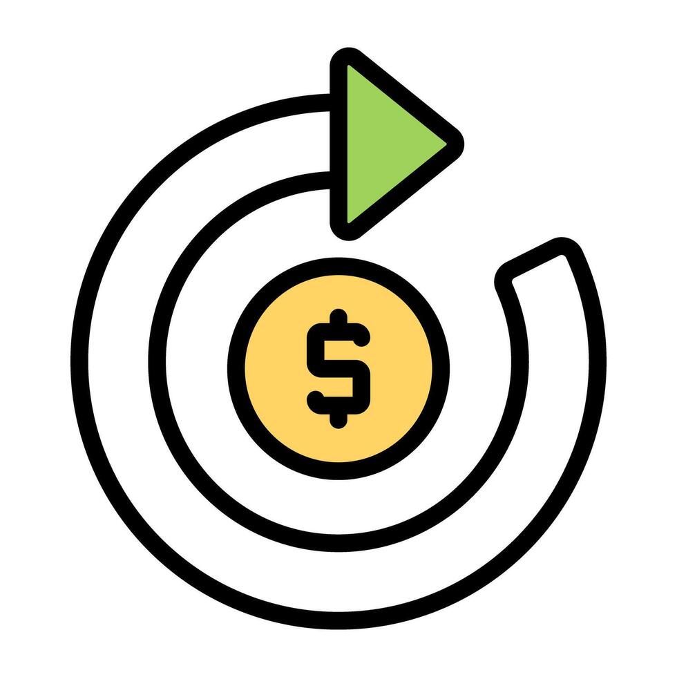 Creative design icon of cost reduction vector