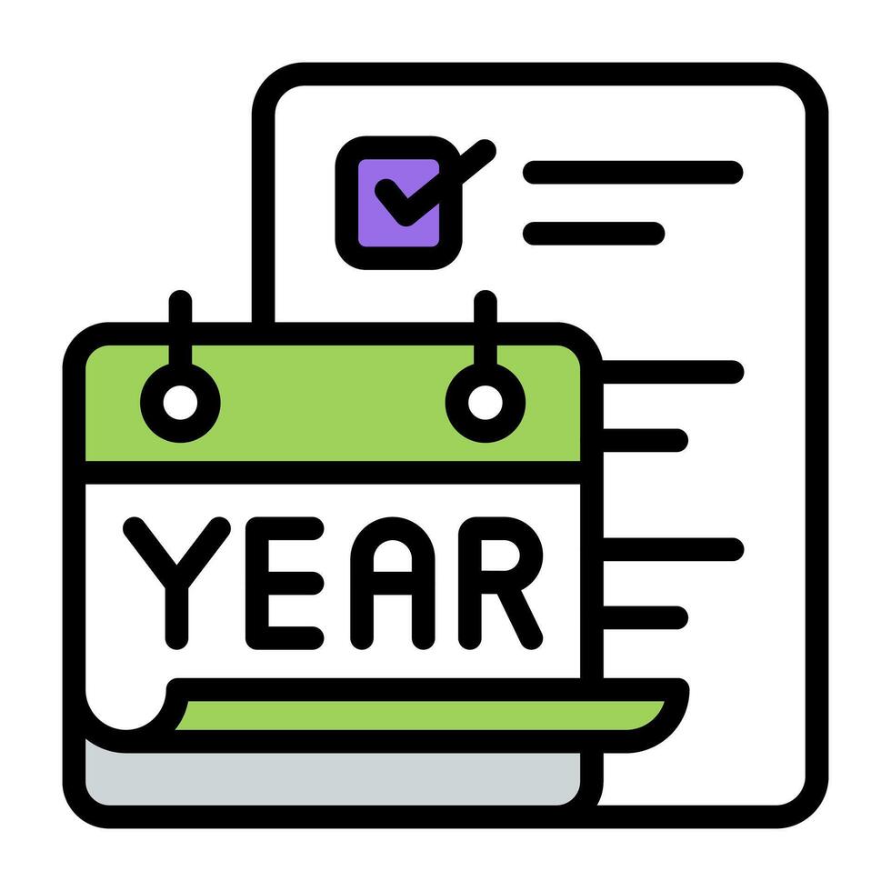 Modern design icon of calendar vector