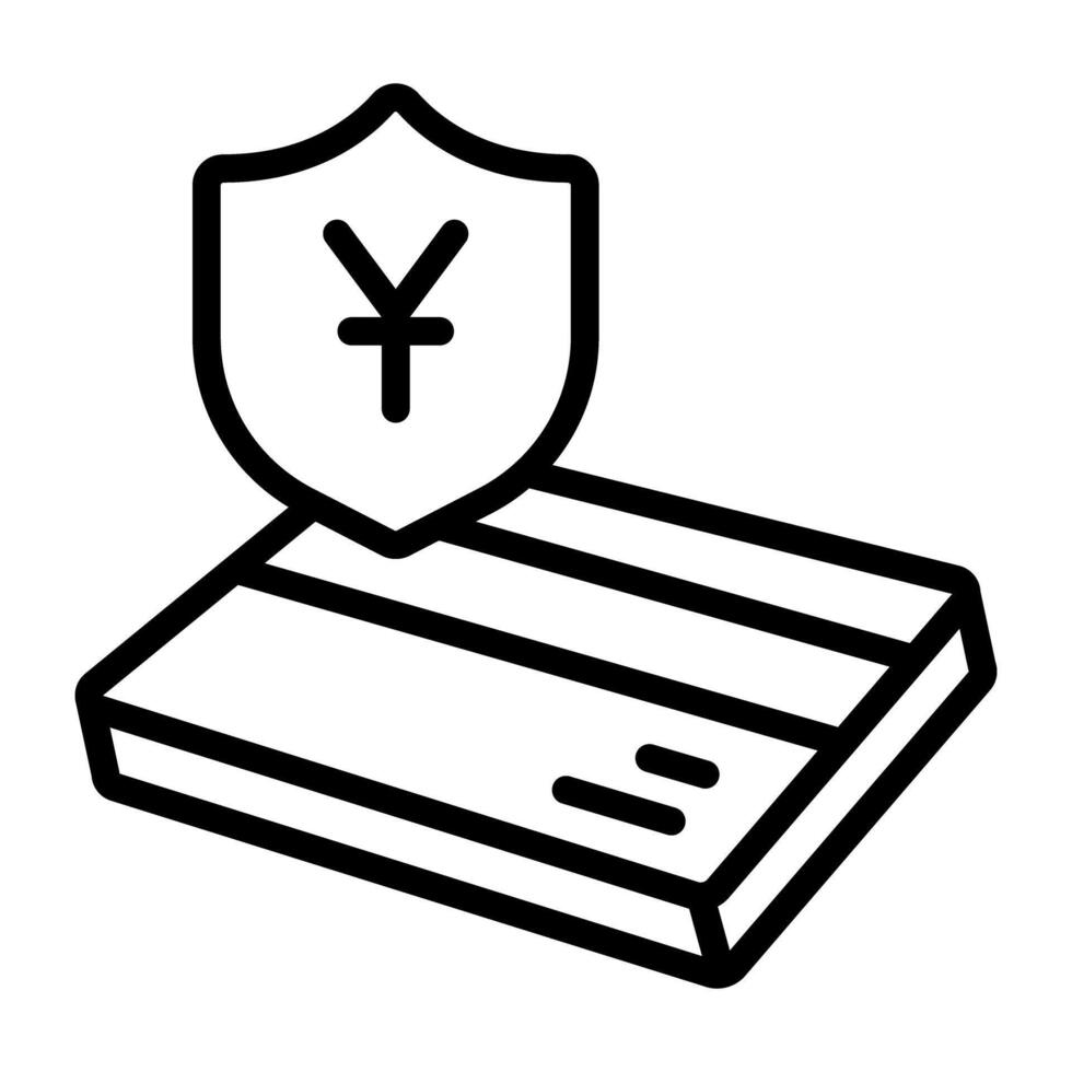 A trendy design icon of secure payment vector