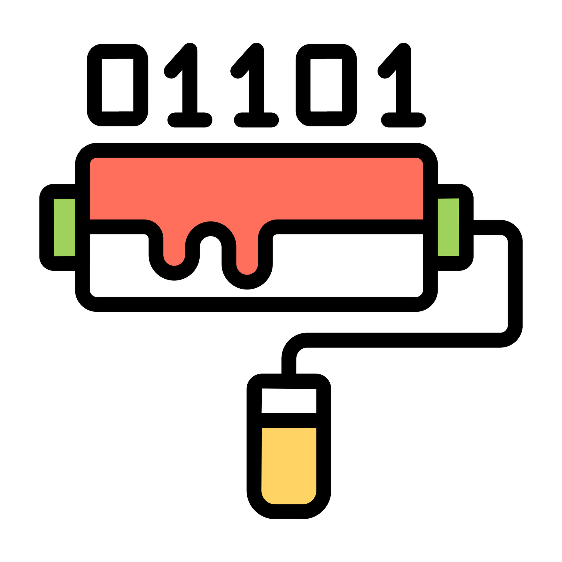 Editable design icon of clean binary data 46164905 Vector Art at Vecteezy
