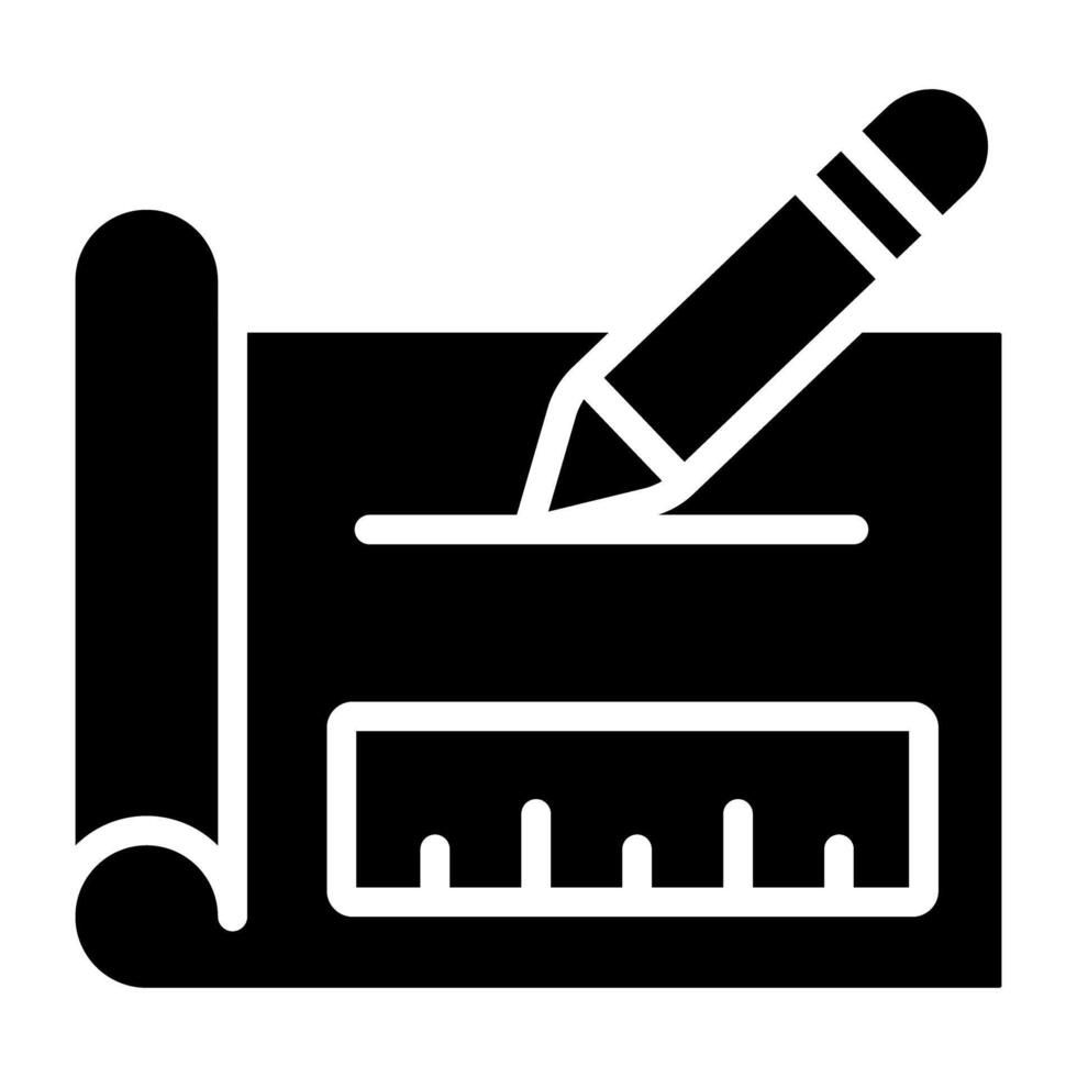 A unique design icon of drafting vector