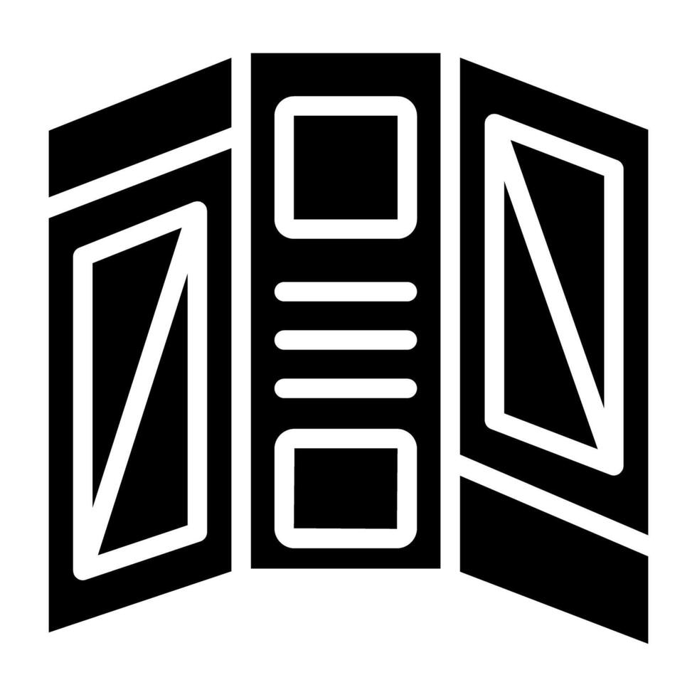 A premium download icon of pamphlet vector
