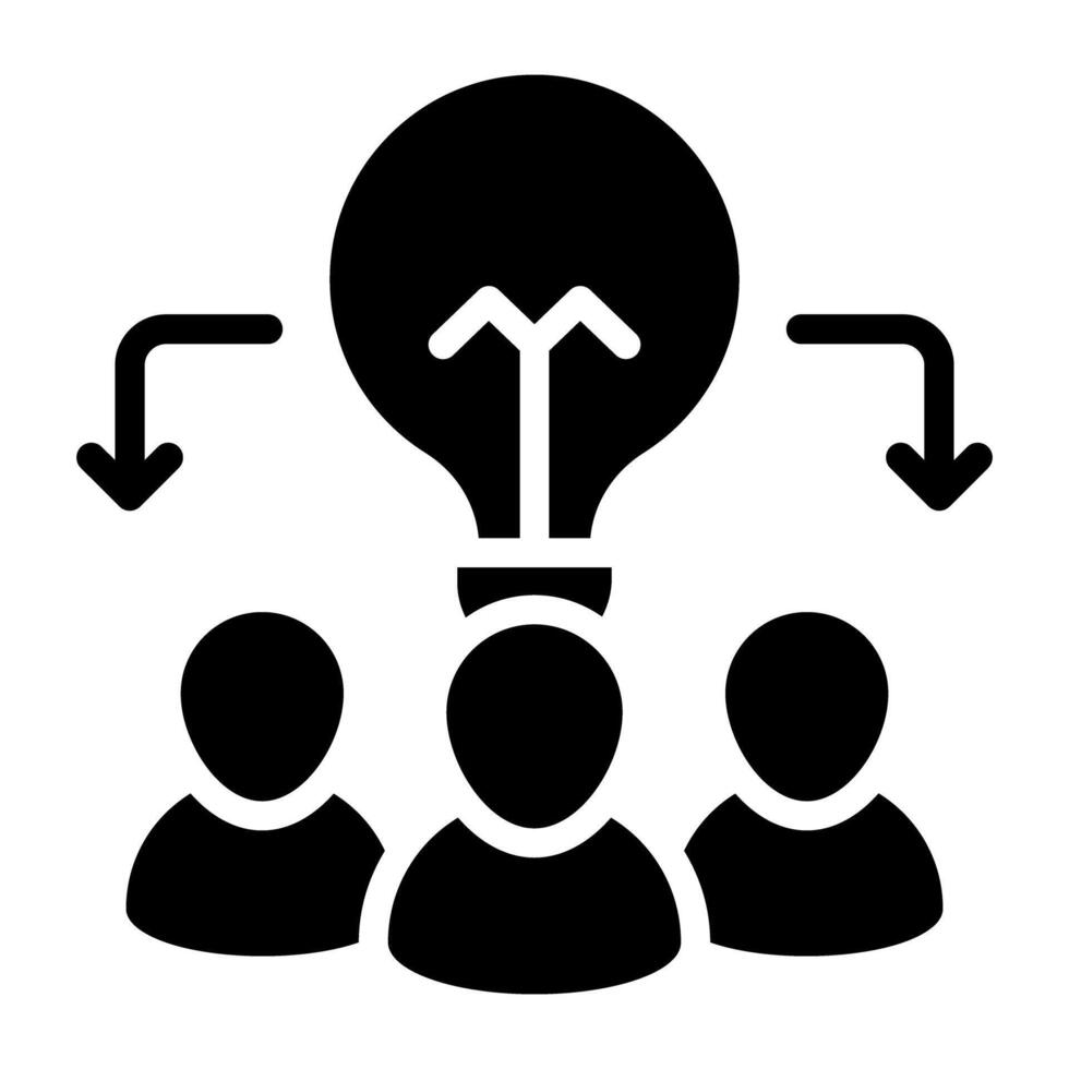 An icon design of creative team vector