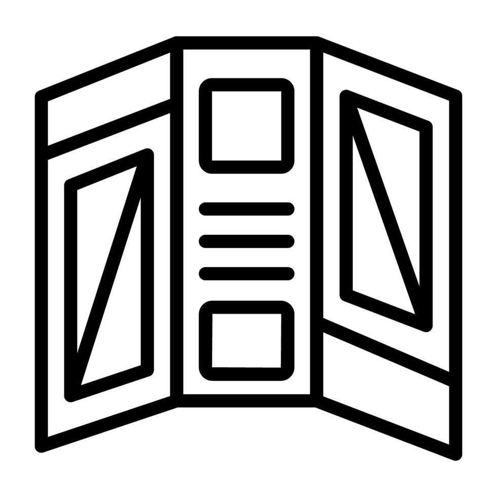 A premium download icon of pamphlet vector