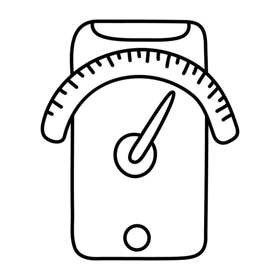 A trendy design icon of velocity vector