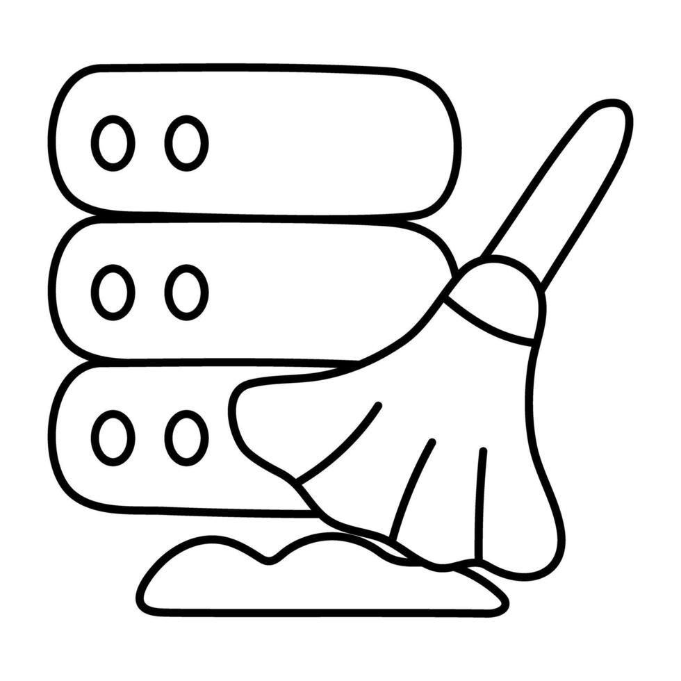 Perfect design icon of data cleaning vector